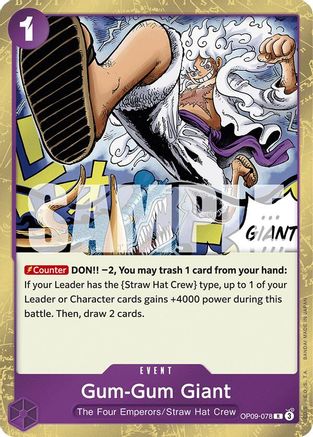 Gum-Gum Giant (OP09-078) - Emperors in the New World Foil | Grognard Games