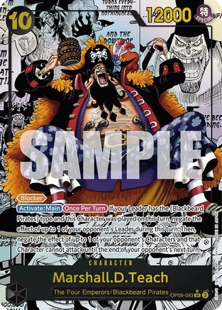 Marshall.D.Teach (093) (Manga) (OP09-093) - Emperors in the New World Foil | Grognard Games
