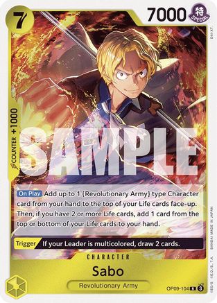 Sabo (104) (OP09-104) - Emperors in the New World Foil | Grognard Games