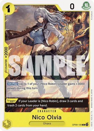 Nico Olvia (OP09-106) - Emperors in the New World | Grognard Games