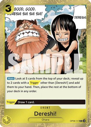Dereshi! (OP09-117) - Emperors in the New World Foil | Grognard Games