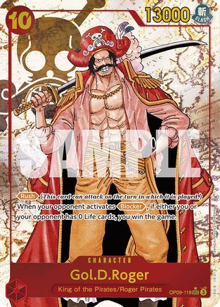 Gol.D.Roger (Alternate Art) (OP09-118) - Emperors in the New World Foil | Grognard Games