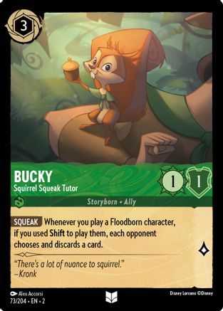 Bucky - Squirrel Squeak Tutor (Errata Version) (73/204) [Rise of the Floodborn] | Grognard Games