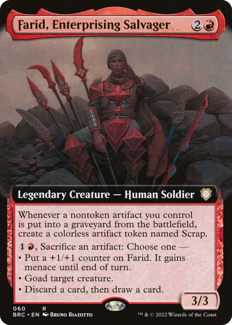 Farid, Enterprising Salvager (Extended Art) [The Brothers' War Commander] | Grognard Games