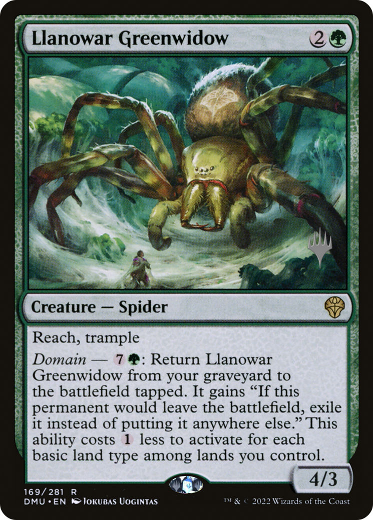 Llanowar Greenwidow (Promo Pack) [Dominaria United Promos] | Grognard Games
