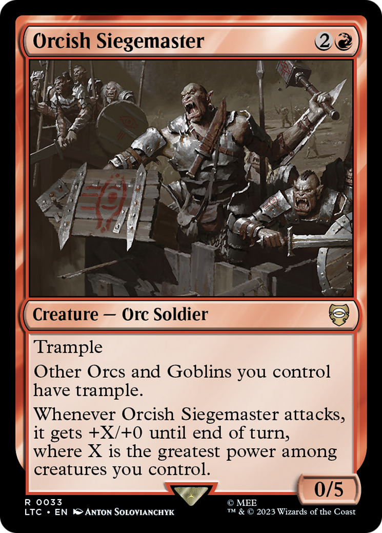 Orcish Siegemaster [The Lord of the Rings: Tales of Middle-Earth Commander] | Grognard Games