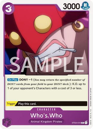 Who's.Who (ST04-010) - Revision Pack Cards | Grognard Games