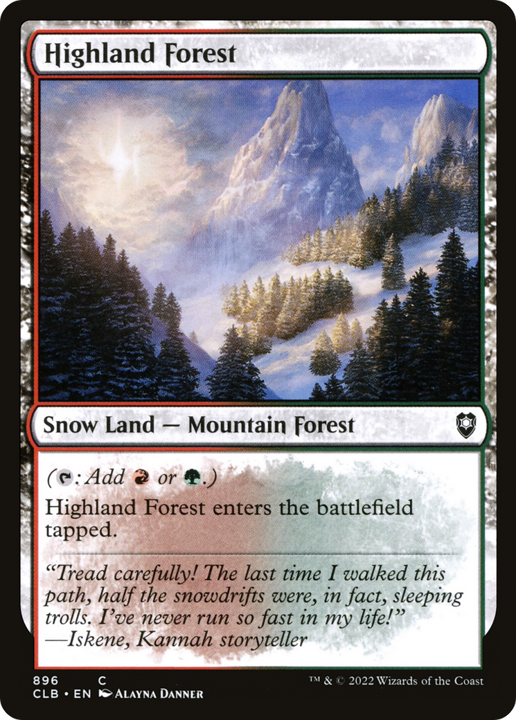 Highland Forest [Commander Legends: Battle for Baldur's Gate] | Grognard Games