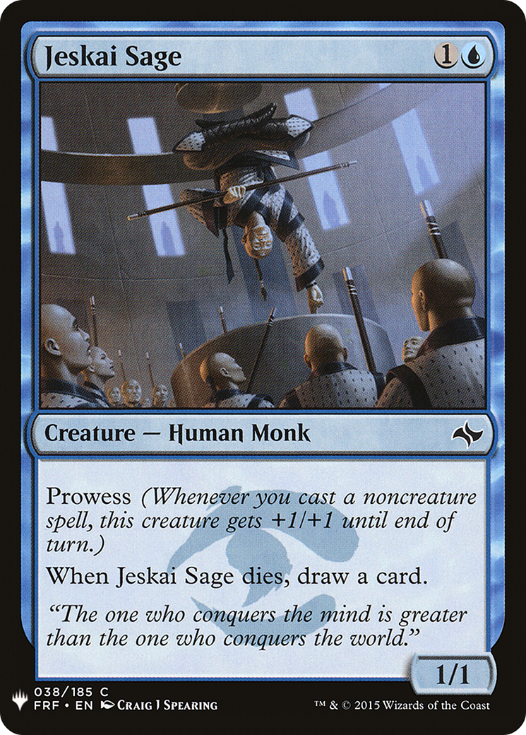 Jeskai Sage [Mystery Booster] | Grognard Games