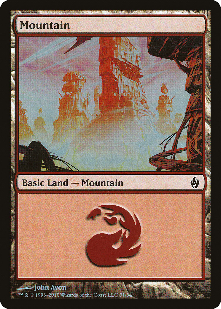 Mountain (31) [Premium Deck Series: Fire and Lightning] | Grognard Games