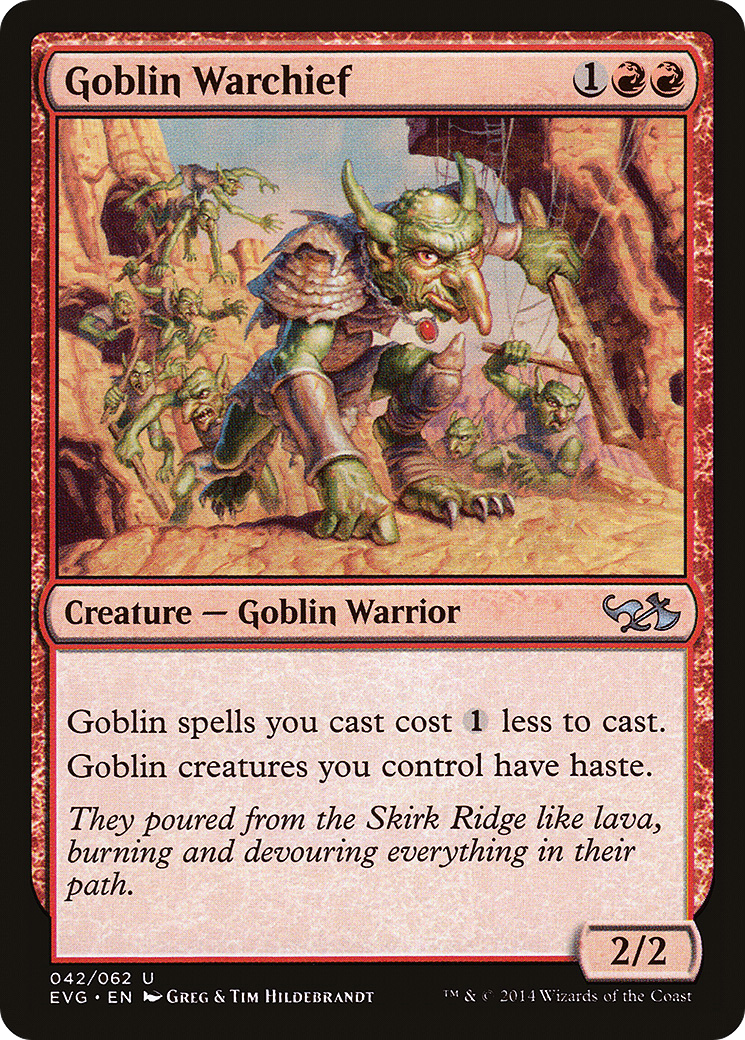 Goblin Warchief (Elves vs. Goblins) [Duel Decks Anthology] | Grognard Games