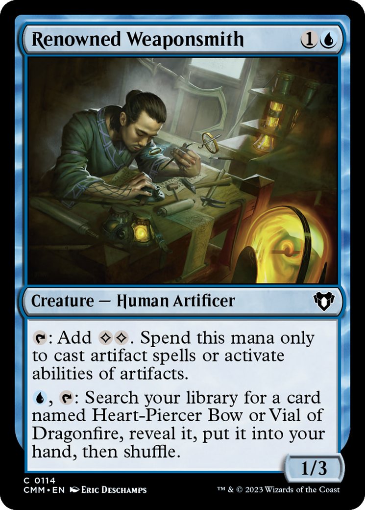 Renowned Weaponsmith [Commander Masters] | Grognard Games