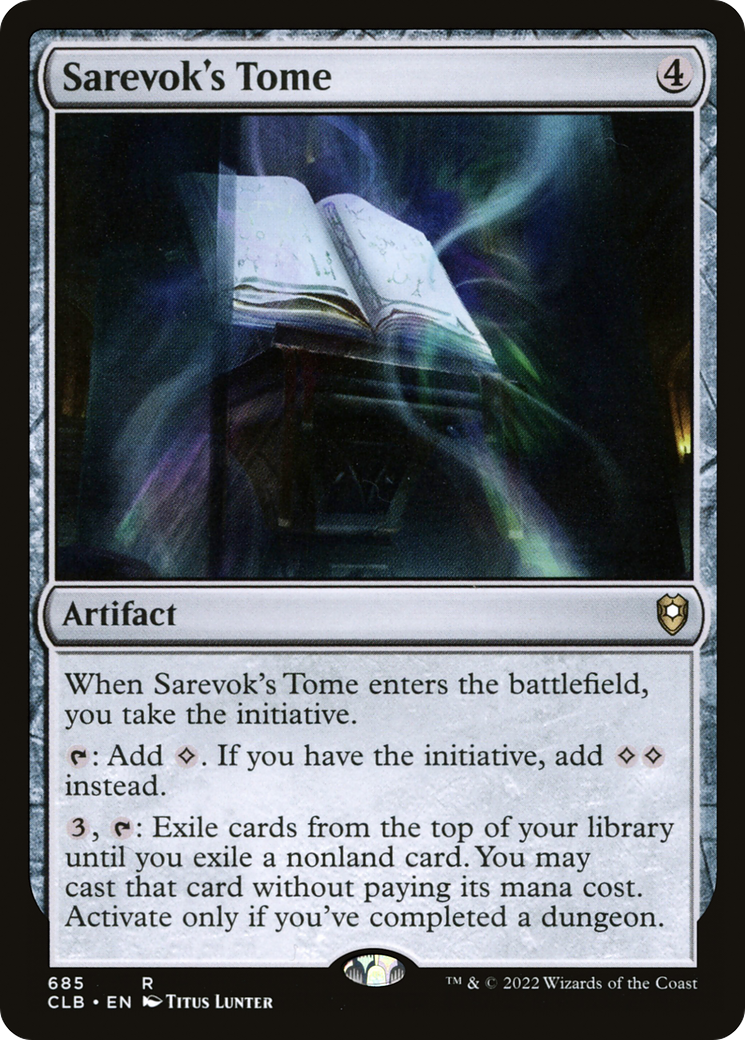 Sarevok's Tome [Commander Legends: Battle for Baldur's Gate] | Grognard Games