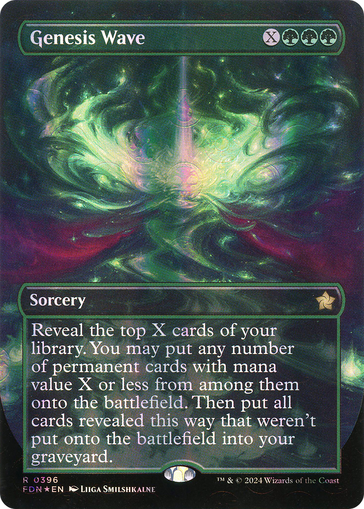 Genesis Wave (Borderless) (Mana Foil) [Foundations] | Grognard Games