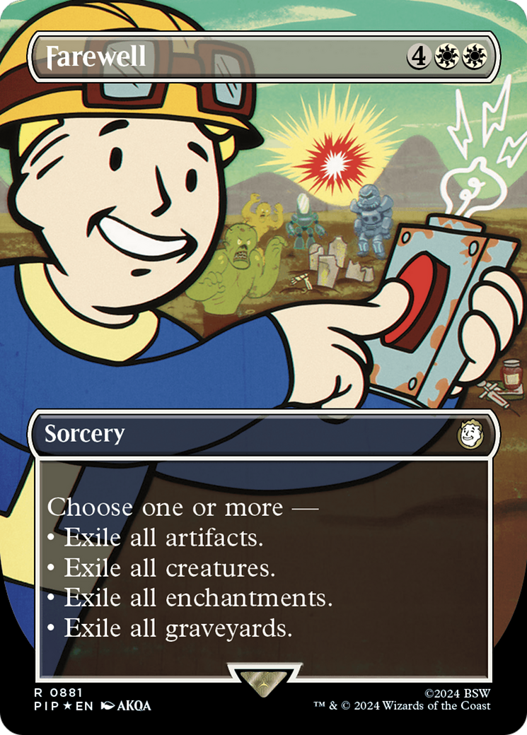 Farewell (Borderless) (Surge Foil) [Fallout] | Grognard Games