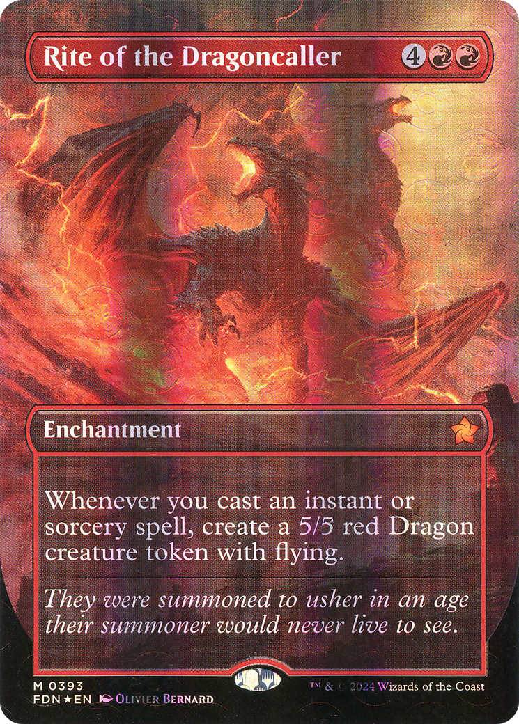 Rite of the Dragoncaller (Mana Foil) [Foundations] | Grognard Games