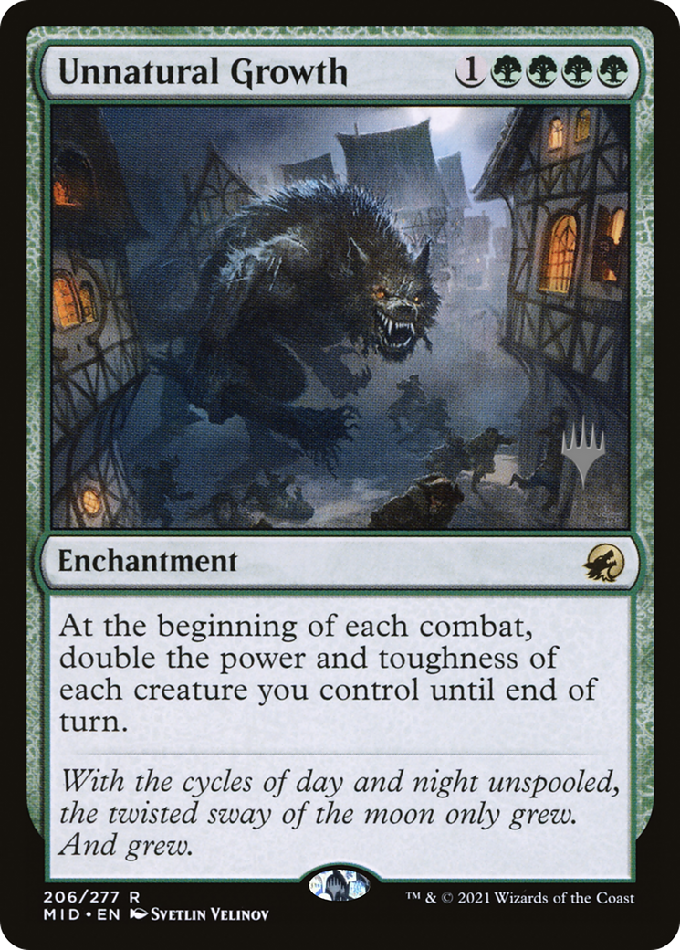 Unnatural Growth (Promo Pack) [Innistrad: Midnight Hunt Promos] | Grognard Games