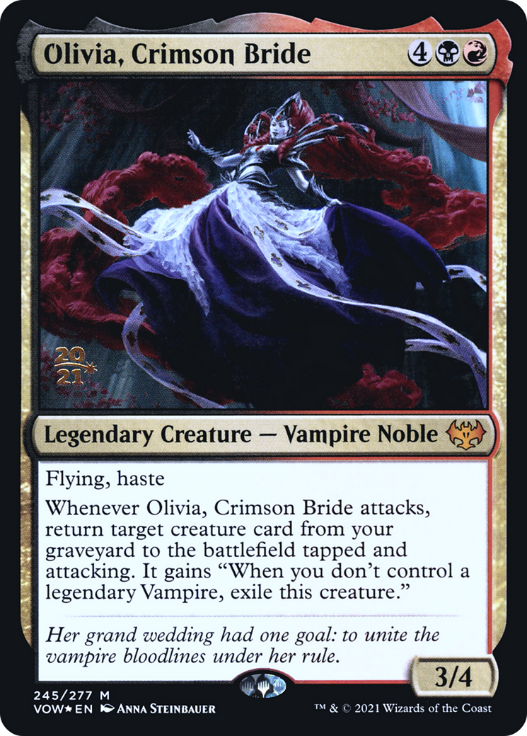 Olivia, Crimson Bride [Innistrad: Crimson Vow Prerelease Promos] | Grognard Games