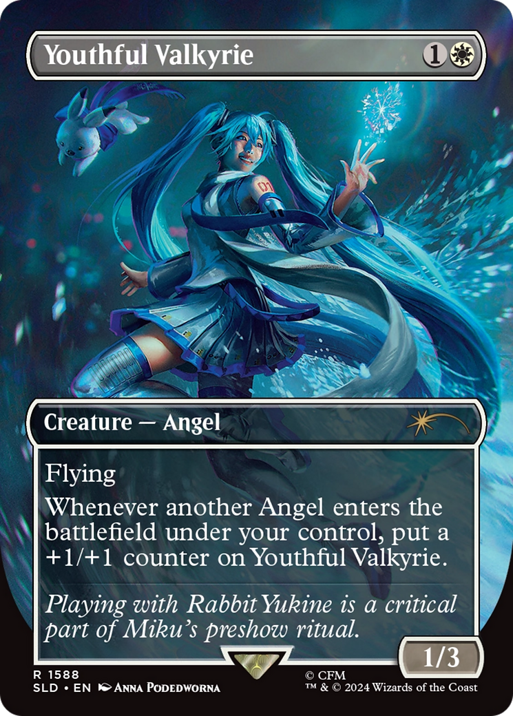 Youthful Valkyrie (SLD-1588) - Secret Lair Drop (Borderless) Foil | Grognard Games