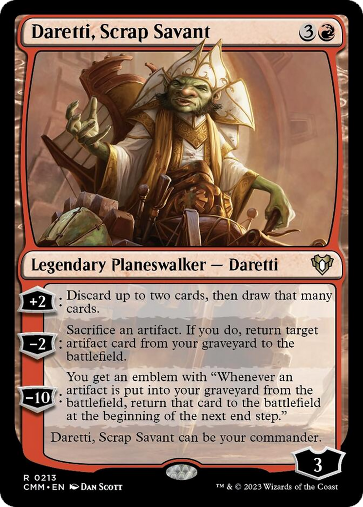 Daretti, Scrap Savant [Commander Masters] | Grognard Games