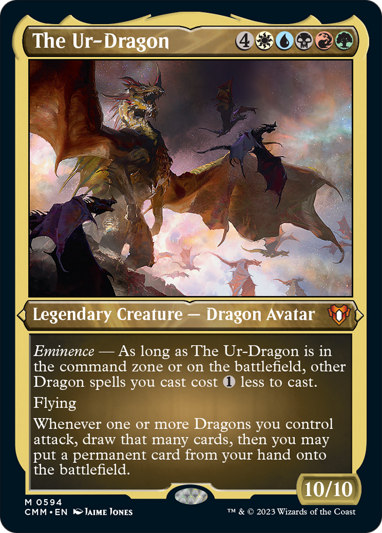 The Ur-Dragon (Foil Etched) [Commander Masters] | Grognard Games