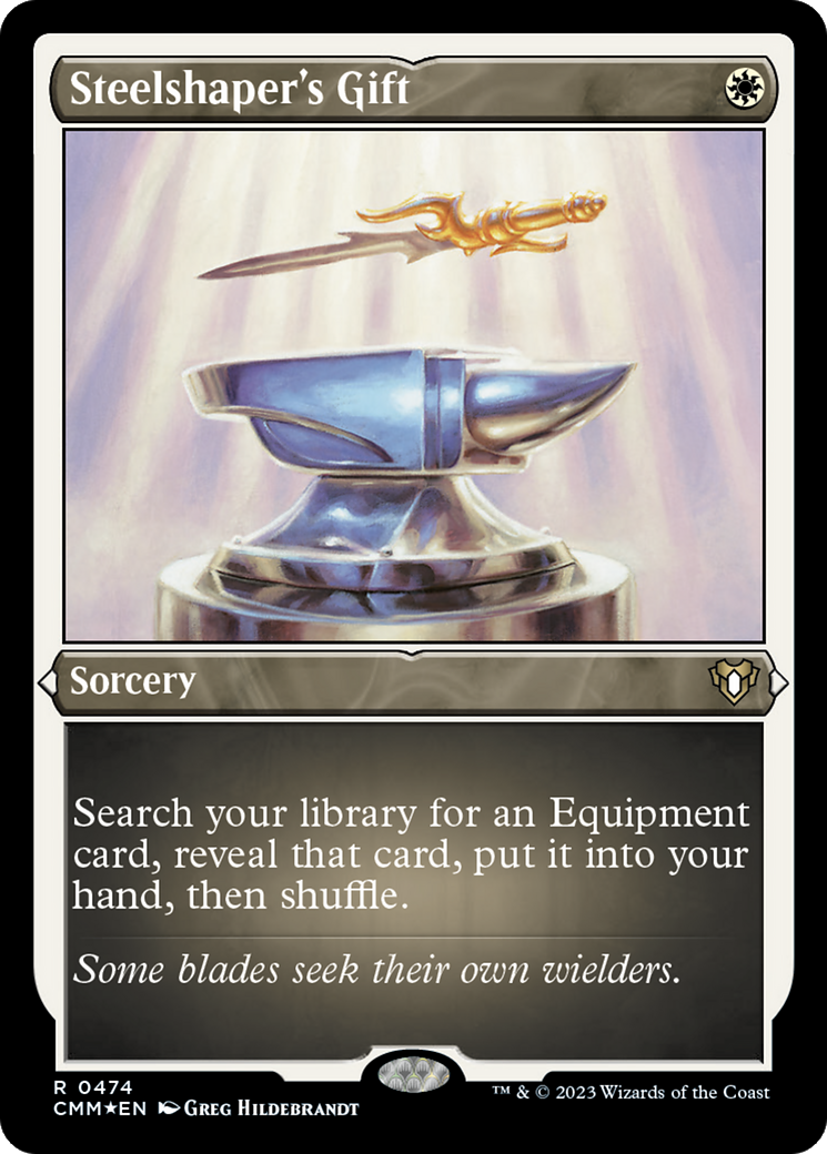 Steelshaper's Gift (Foil Etched) [Commander Masters] | Grognard Games