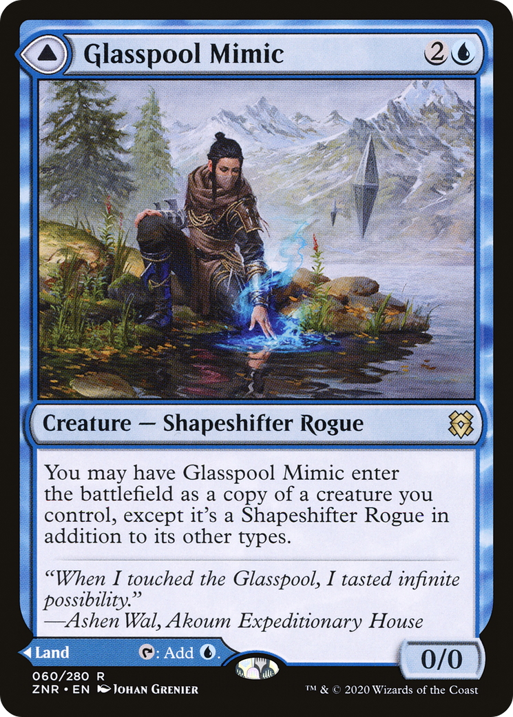 Glasspool Mimic // Glasspool Shore [Zendikar Rising] | Grognard Games