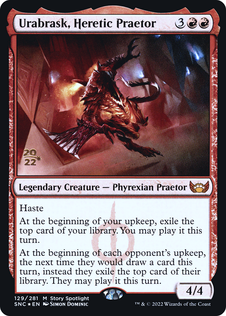 Urabrask, Heretic Praetor [Streets of New Capenna Prerelease Promos] | Grognard Games