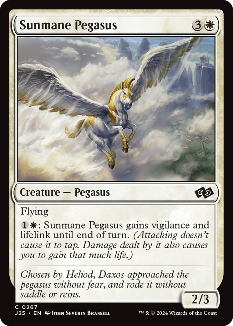 Sunmane Pegasus [Foundations Jumpstart] | Grognard Games