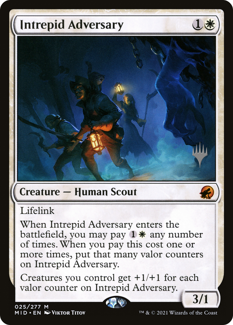 Intrepid Adversary (Promo Pack) [Innistrad: Midnight Hunt Promos] | Grognard Games