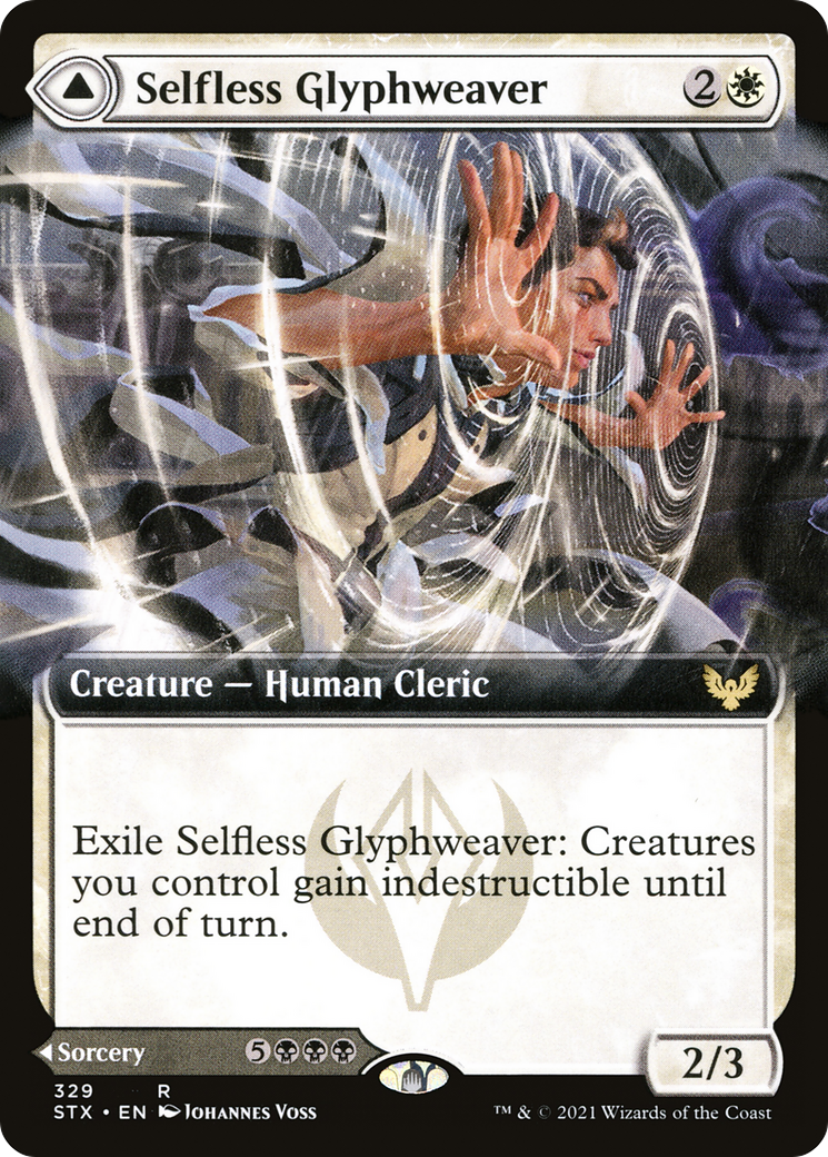 Selfless Glyphweaver // Deadly Vanity (Extended) [Strixhaven: School of Mages] | Grognard Games