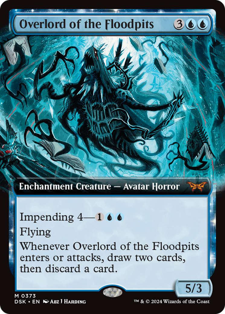 Overlord of the Floodpits (Extended Art) [Duskmourn: House of Horror] | Grognard Games