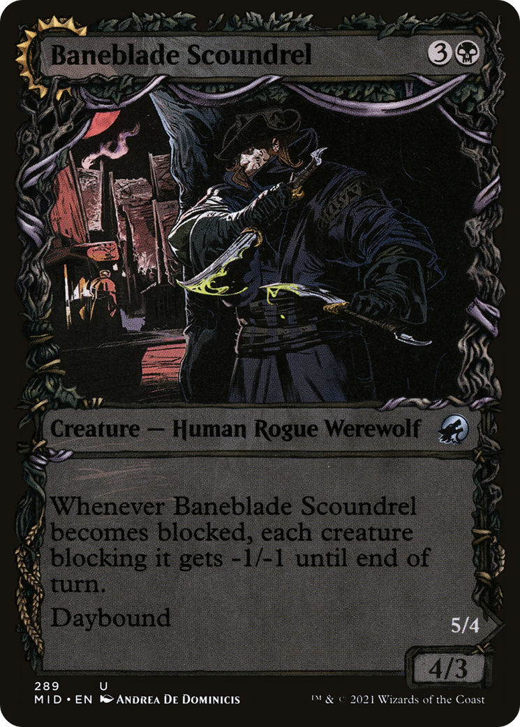 Baneblade Scoundrel // Baneclaw Marauder (Showcase Equinox) [Innistrad: Midnight Hunt] | Grognard Games