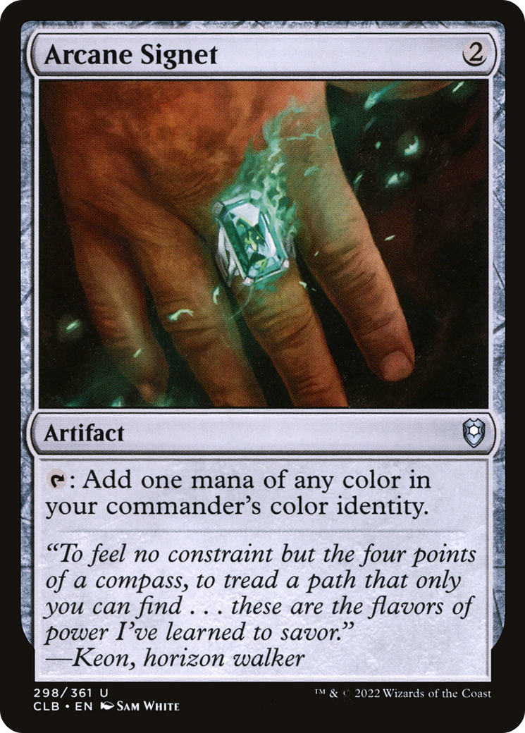 Arcane Signet (CLB-298) - Commander Legends: Battle for Baldur's Gate Foil | Grognard Games