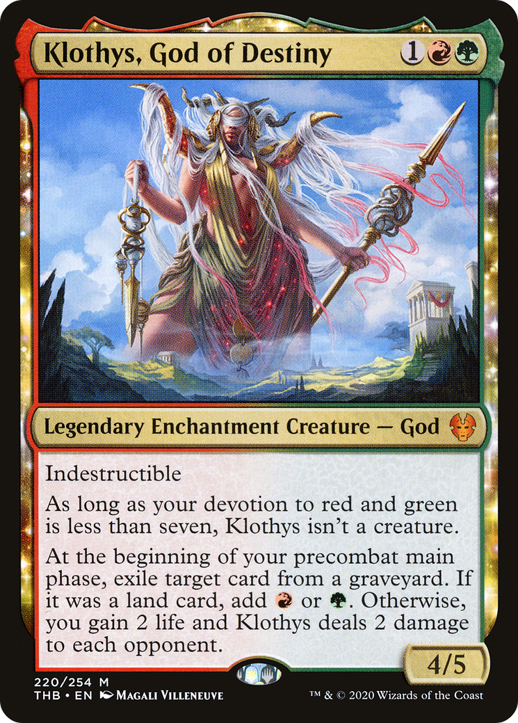 Klothys, God of Destiny (THB-220) - Theros Beyond Death: (enchantment) Foil | Grognard Games