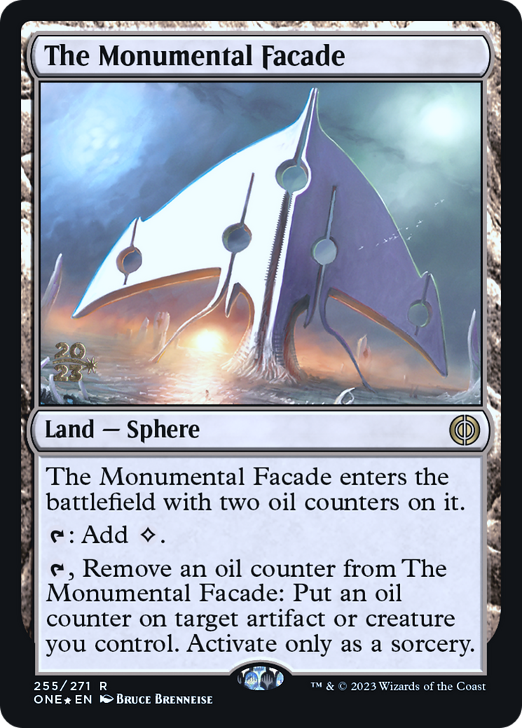 The Monumental Facade [Phyrexia: All Will Be One Prerelease Promos] | Grognard Games