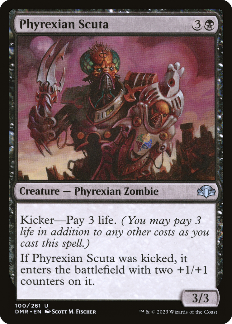 Phyrexian Scuta [Dominaria Remastered] | Grognard Games