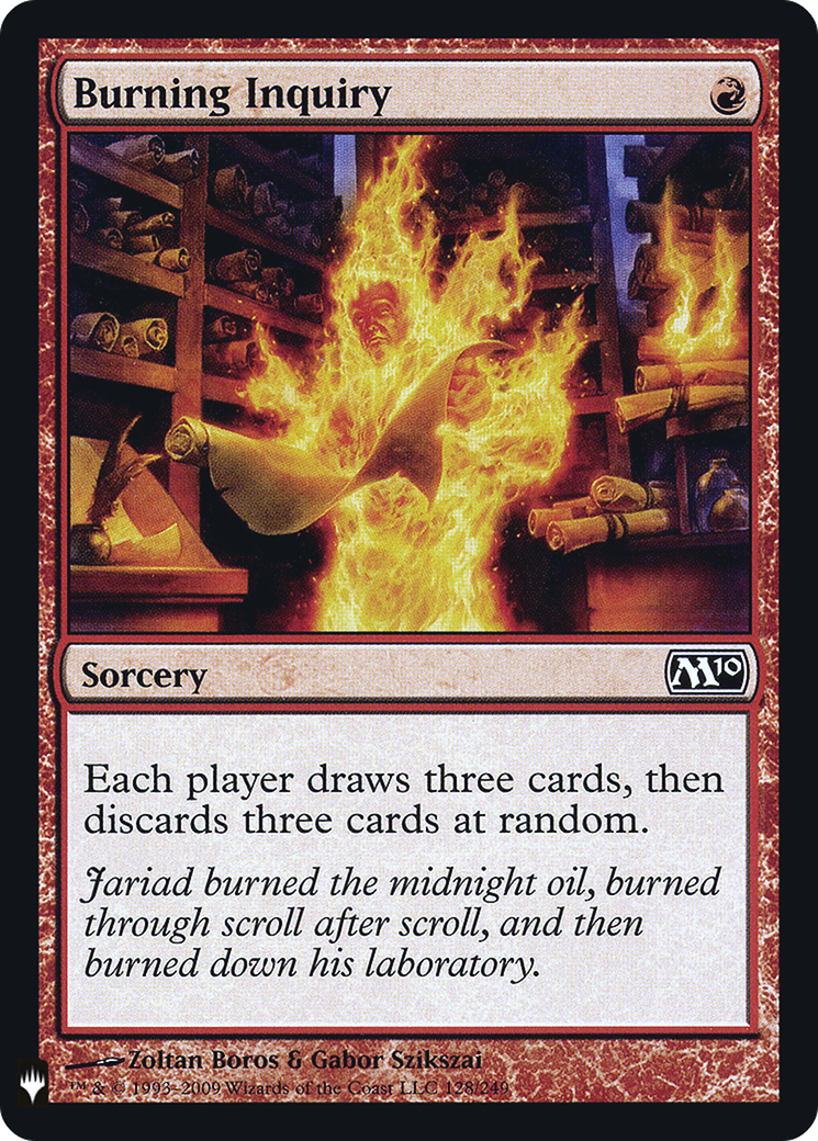 Burning Inquiry (LIST-M10-128) - The List | Grognard Games