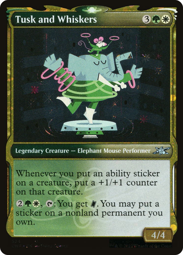 Tusk and Whiskers (Showcase) (Galaxy Foil) [Unfinity] | Grognard Games