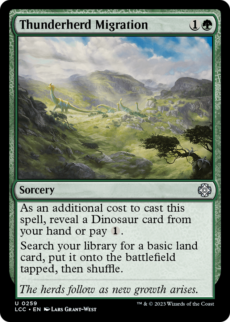 Thunderherd Migration [The Lost Caverns of Ixalan Commander] | Grognard Games