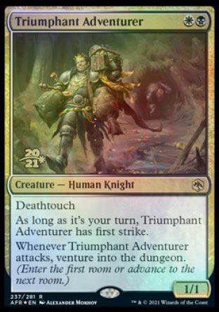 Triumphant Adventurer [Dungeons & Dragons: Adventures in the Forgotten Realms Prerelease Promos] | Grognard Games