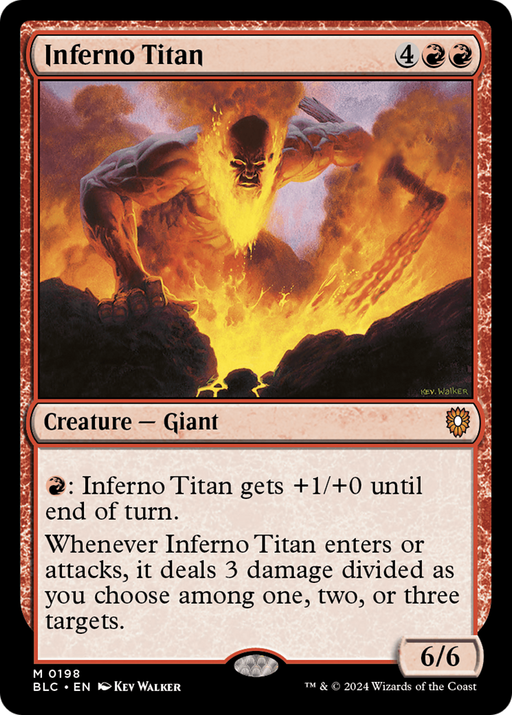 Inferno Titan [Bloomburrow Commander] | Grognard Games