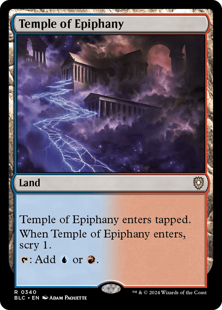 Temple of Epiphany [Bloomburrow Commander] | Grognard Games