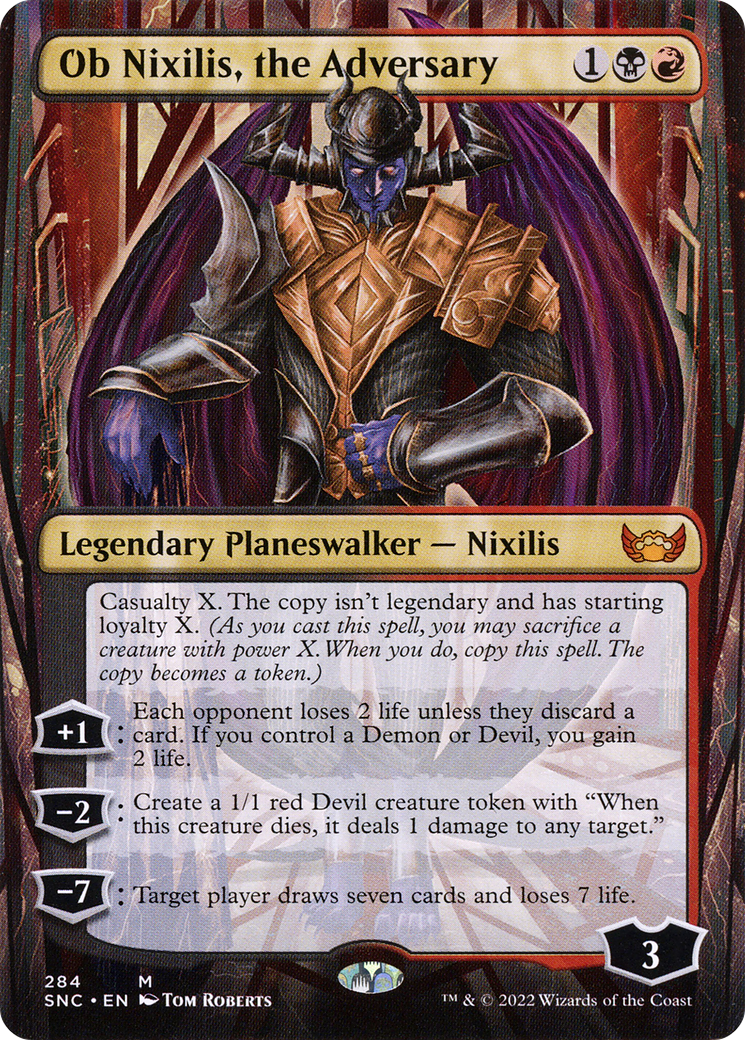 Ob Nixilis, the Adversary (Borderless) [Streets of New Capenna] | Grognard Games