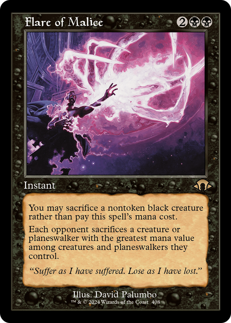 Flare of Malice (Retro) [Modern Horizons 3] | Grognard Games