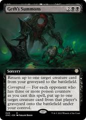 Geth's Summons (Extended Art) [Phyrexia: All Will Be One Commander] | Grognard Games