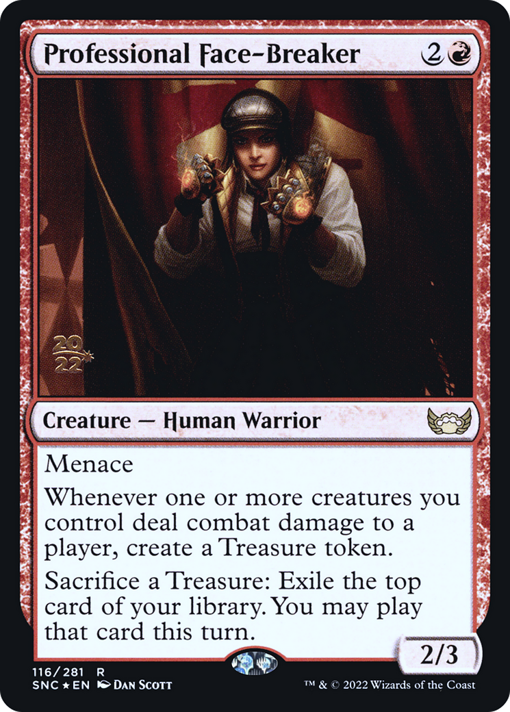 Professional Face-Breaker [Streets of New Capenna Prerelease Promos] | Grognard Games