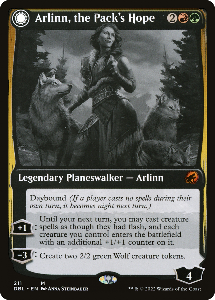 Arlinn, the Pack's Hope // Arlinn, the Moon's Fury [Innistrad: Double Feature] | Grognard Games