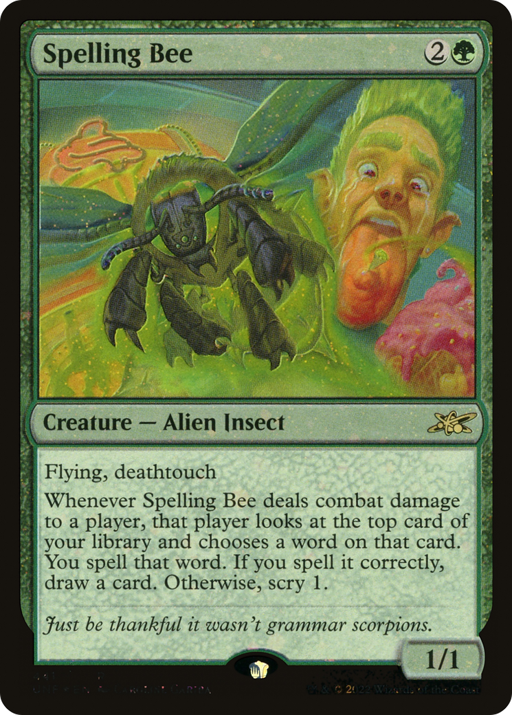 Spelling Bee (Galaxy Foil) [Unfinity] | Grognard Games