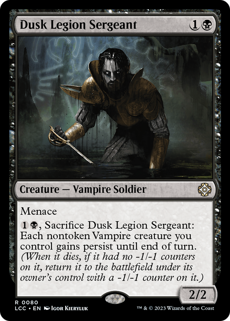 Dusk Legion Sergeant [The Lost Caverns of Ixalan Commander] | Grognard Games
